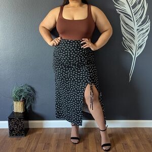 Shein Floral Ez Wear Skirt